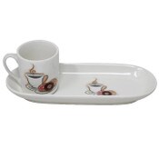 Wholesale - 2pc DONUT COFFEE TRAY MAISON SUCASA C/P 24, UPC: 810094754501